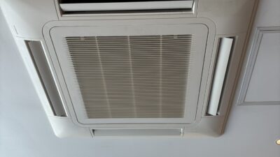 海老名市　日立パッケージエアコン洗浄工事